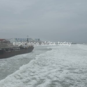 Abandoned Ship Shores Waves Ocean