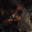 Koforidua Top Down View Intersection Cars Traffic Light Night Reveal Township