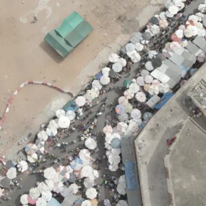Lome Market Busy Intersection Reveal Beach Sea